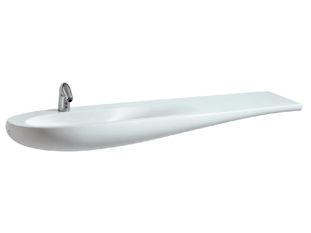 reece LAUFEN Alessi One Wall Basin Left Hand Bowl 1600 1 Taphole White