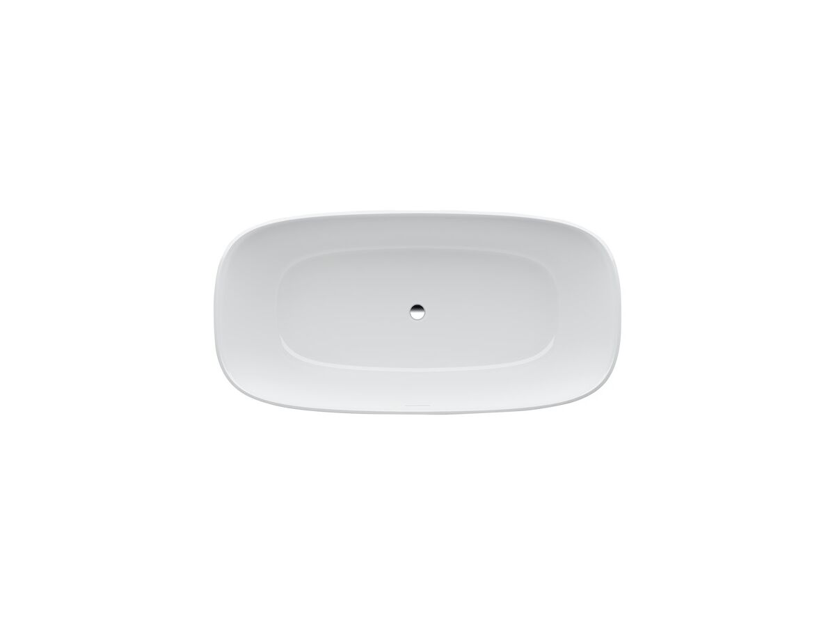 Reece LAUFEN Ino Freestanding Bath With Overflow 1700 X 750 Sentec White