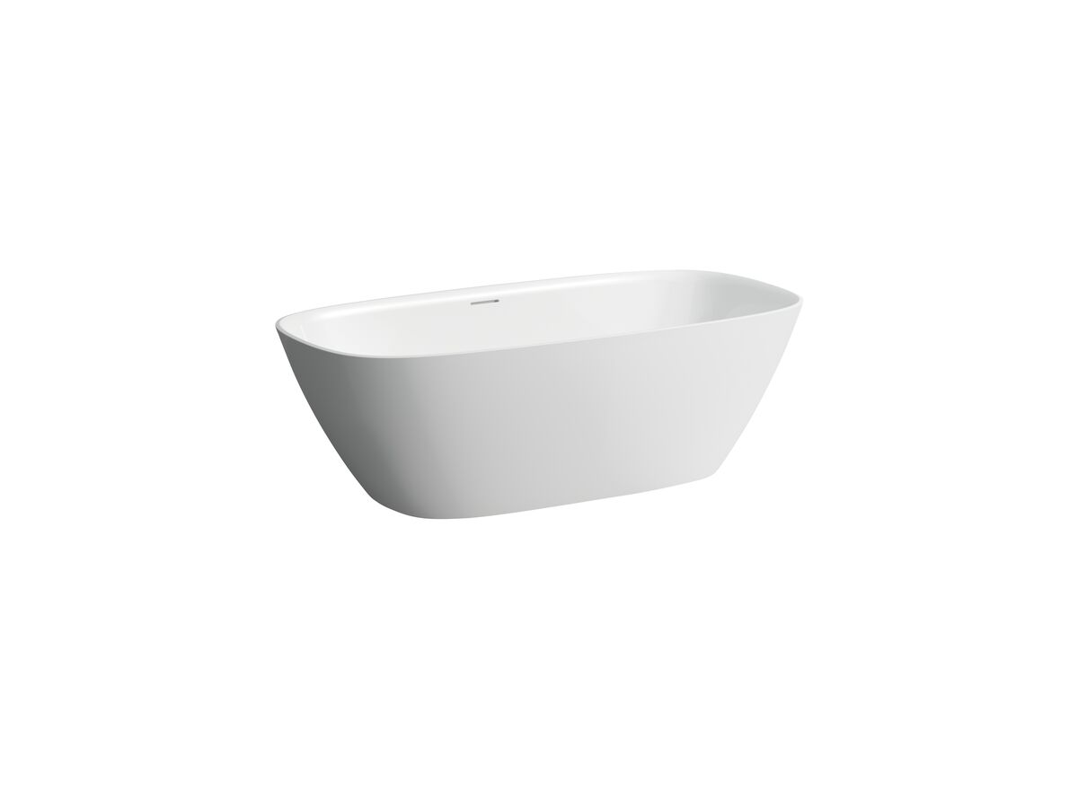 reece LAUFEN Ino Freestanding Bath with Overflow 1700 x 750 Sentec White
