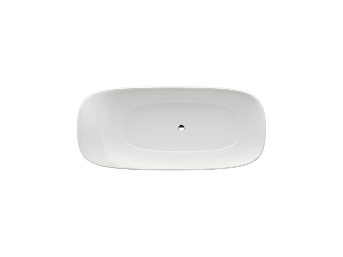 Reece LAUFEN Ino Freestanding Bath With Shelf And Overflow 1800 X 800 Sentec White