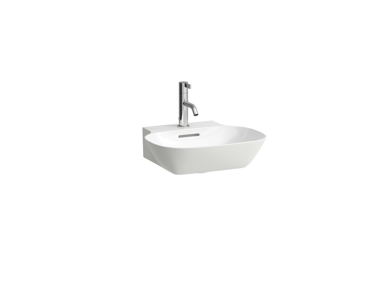 reece LAUFEN Ino Wall Basin with Fixing Bolts with Overflow 1 Taphole 450mm White