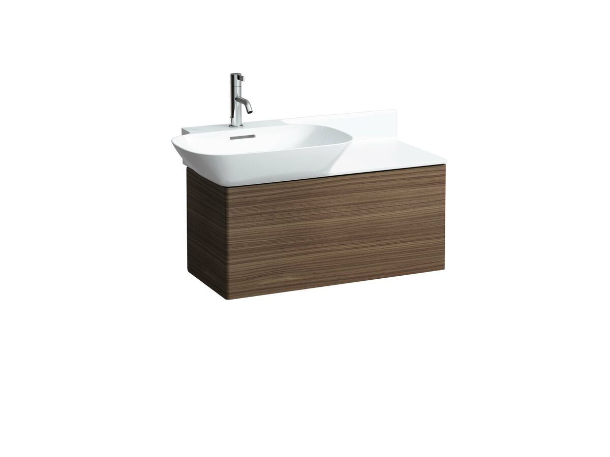 Reece LAUFEN Ino Wall Basin With Shelf Left Hand Bowl With Fixing Bolts & Overflow 1 Taphole 900mm White