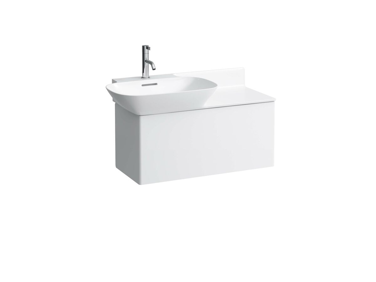 Reece LAUFEN Ino Wall Basin With Shelf Left Hand Bowl With Fixing Bolts & Overflow 1 Taphole 900mm White