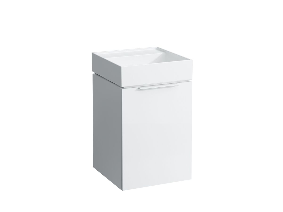 reece LAUFEN Kartell 455mm Wall Hung Vanity Unit 1 Drawer No Taphole White