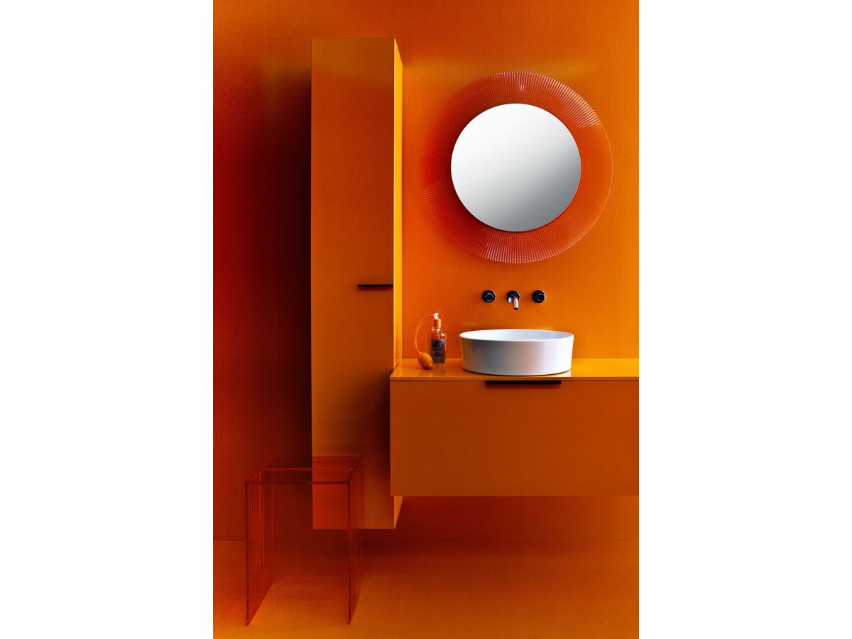 Reece LAUFEN Kartell 780mm X 780mm Mirror Tangerine Orange