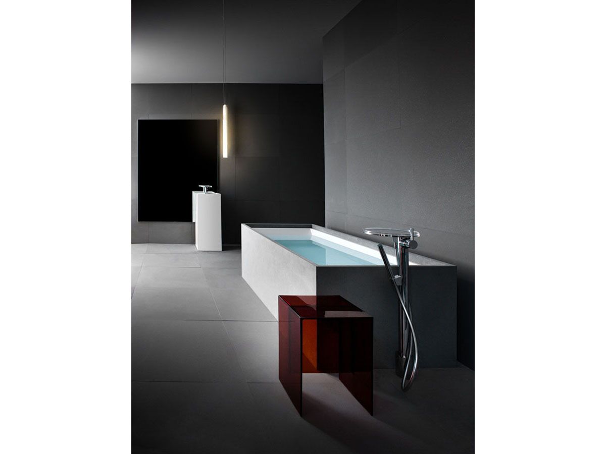 Reece LAUFEN Kartell Disc Bath Column Mixer (Less Installation Technical Bloc) With Handshower Chrome (3 Star)