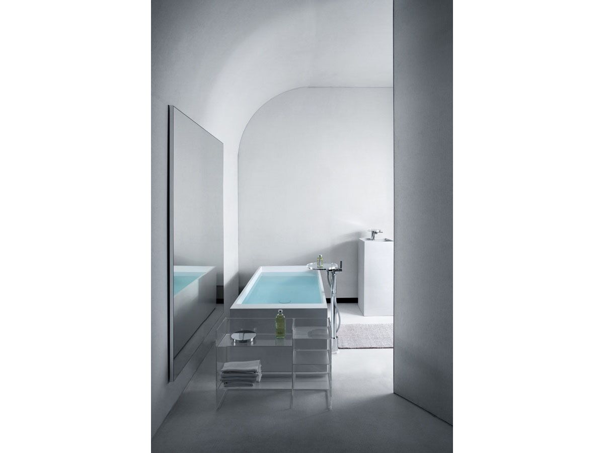 Reece LAUFEN Kartell Disc Bath Column Mixer (Less Installation Technical Bloc) With Handshower Chrome (3 Star)