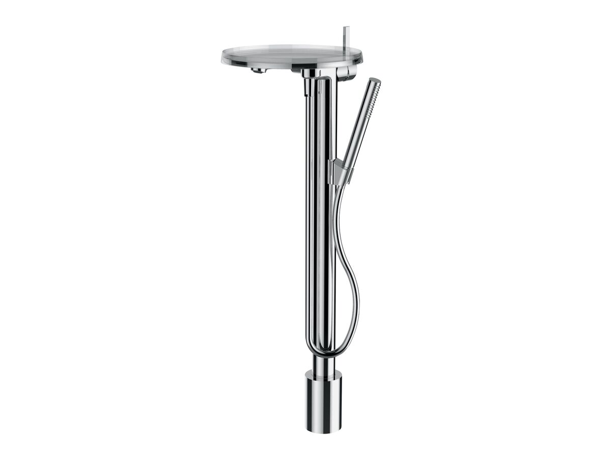 reece LAUFEN Kartell Disc Bath Column Mixer (Less Installation Technical Bloc) with Handshower Chrome (3 Star)