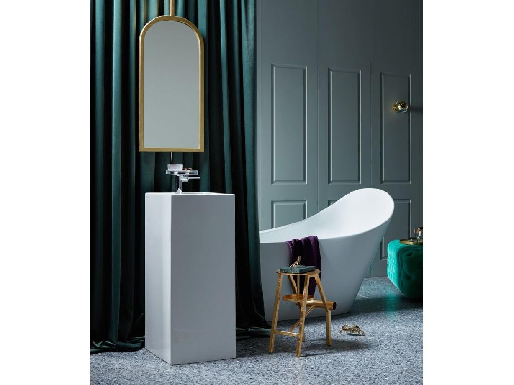 Reece LAUFEN Kartell Freestanding Basin/Pedestal With Overflow 375 X 435 X 900mm 1 Taphole White