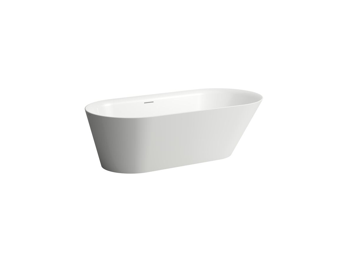 reece LAUFEN Kartell Freestanding Bath with Overflow 1715 x 815 Sentec White