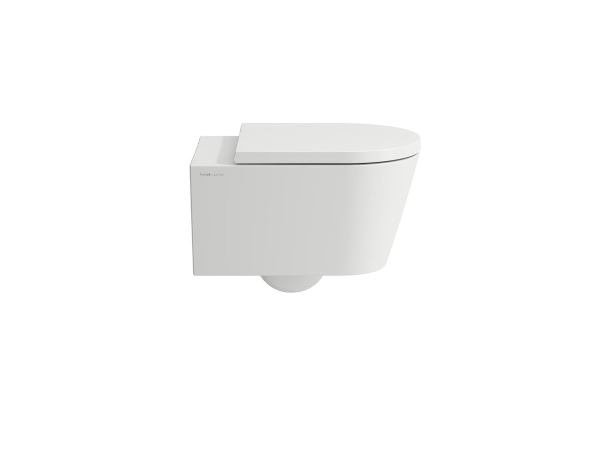 Reece LAUFEN Kartell Rimless Wall Hung Pan And Soft Close Seat White (4 Star)