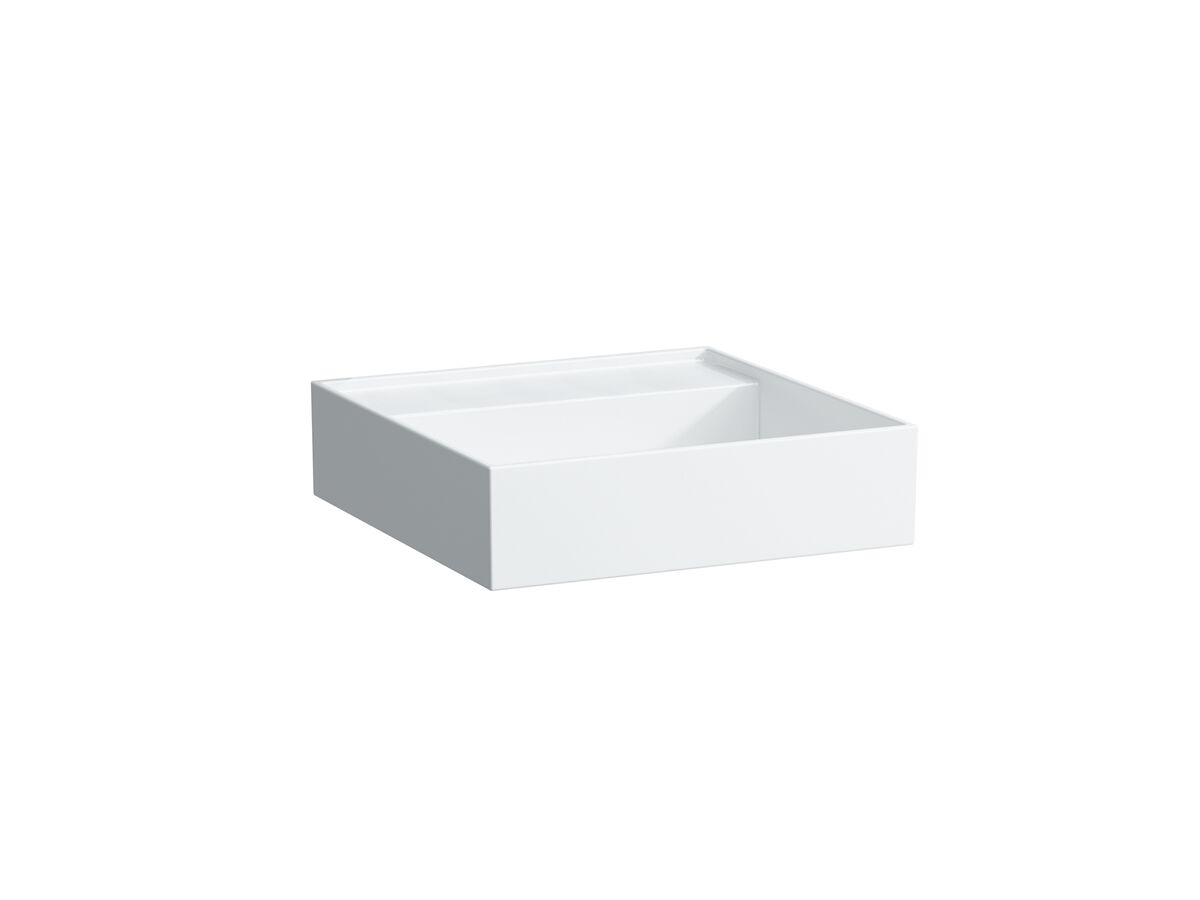 reece LAUFEN Kartell Small Washbasin with Fixing No Taphole 460mm x 460mm White