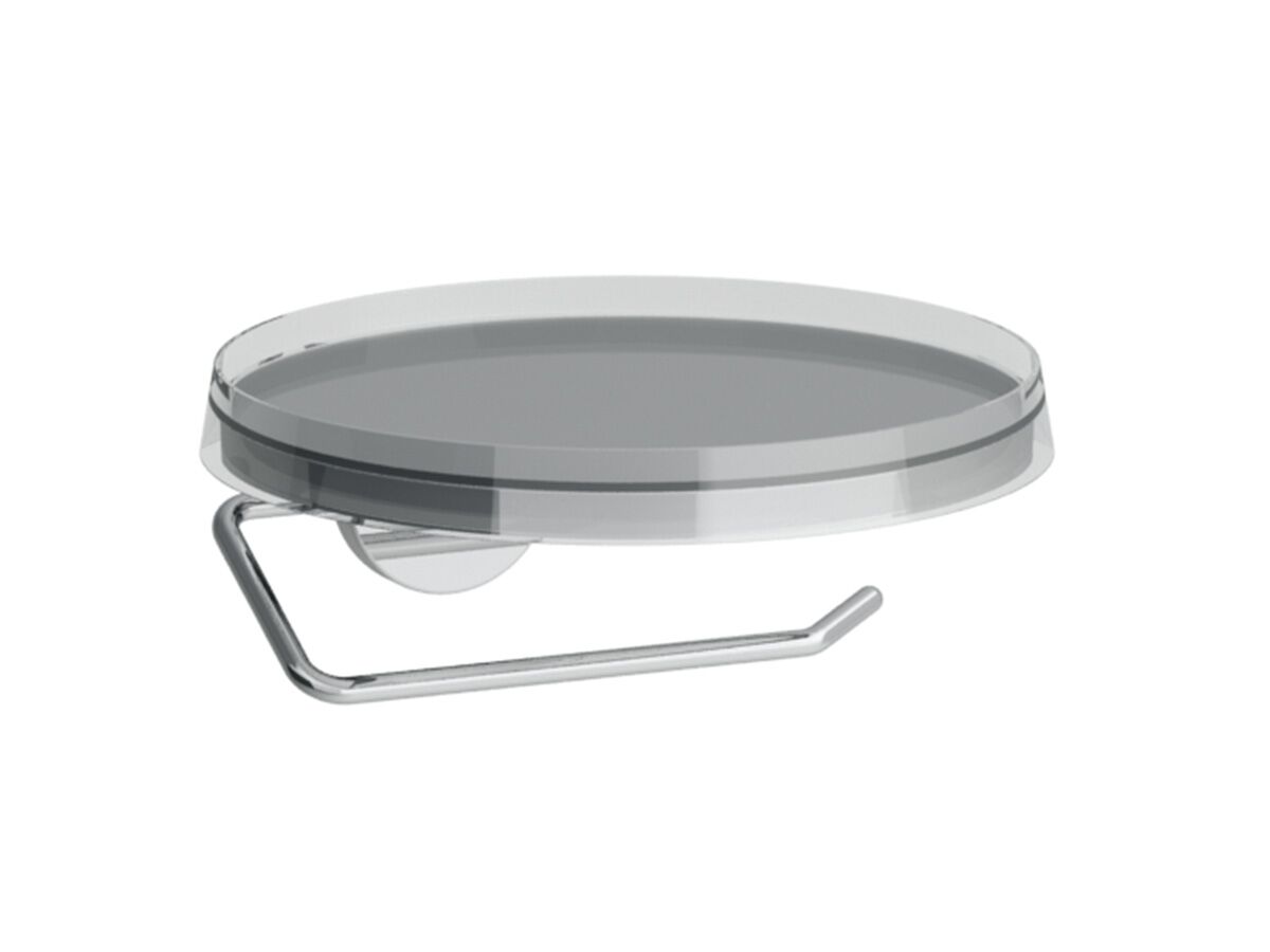 reece LAUFEN Kartell Toilet Roll Holder Transparent / Chrome