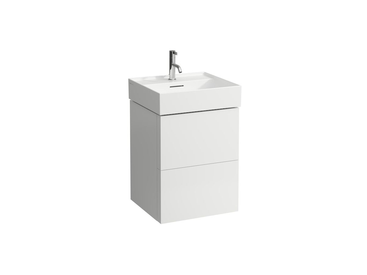 Reece LAUFEN Kartell Wall Basin 1 Tap Hole With Overflow 500x460 With Fixing Bolts White