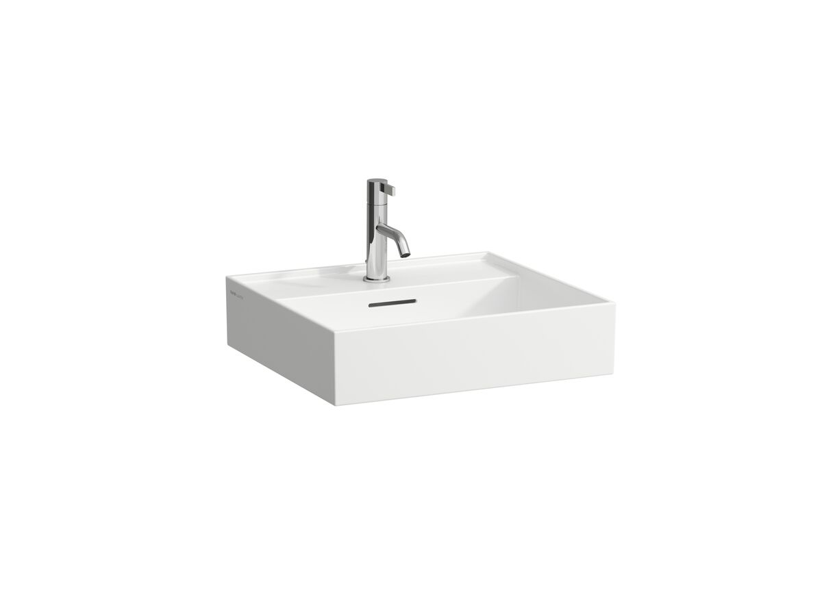 reece LAUFEN Kartell Wall/Counter Basin Only 1 Tap Hole with Over Flow 500x460 White