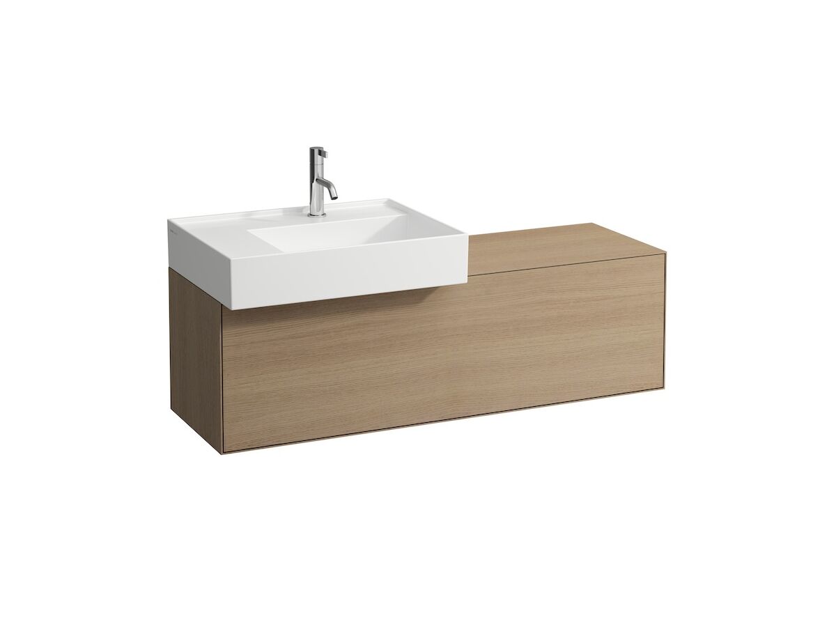 Reece LAUFEN Kartell Wall/Counter Basin Right Hand Basin Only 1 Tap Hole 600x460 White
