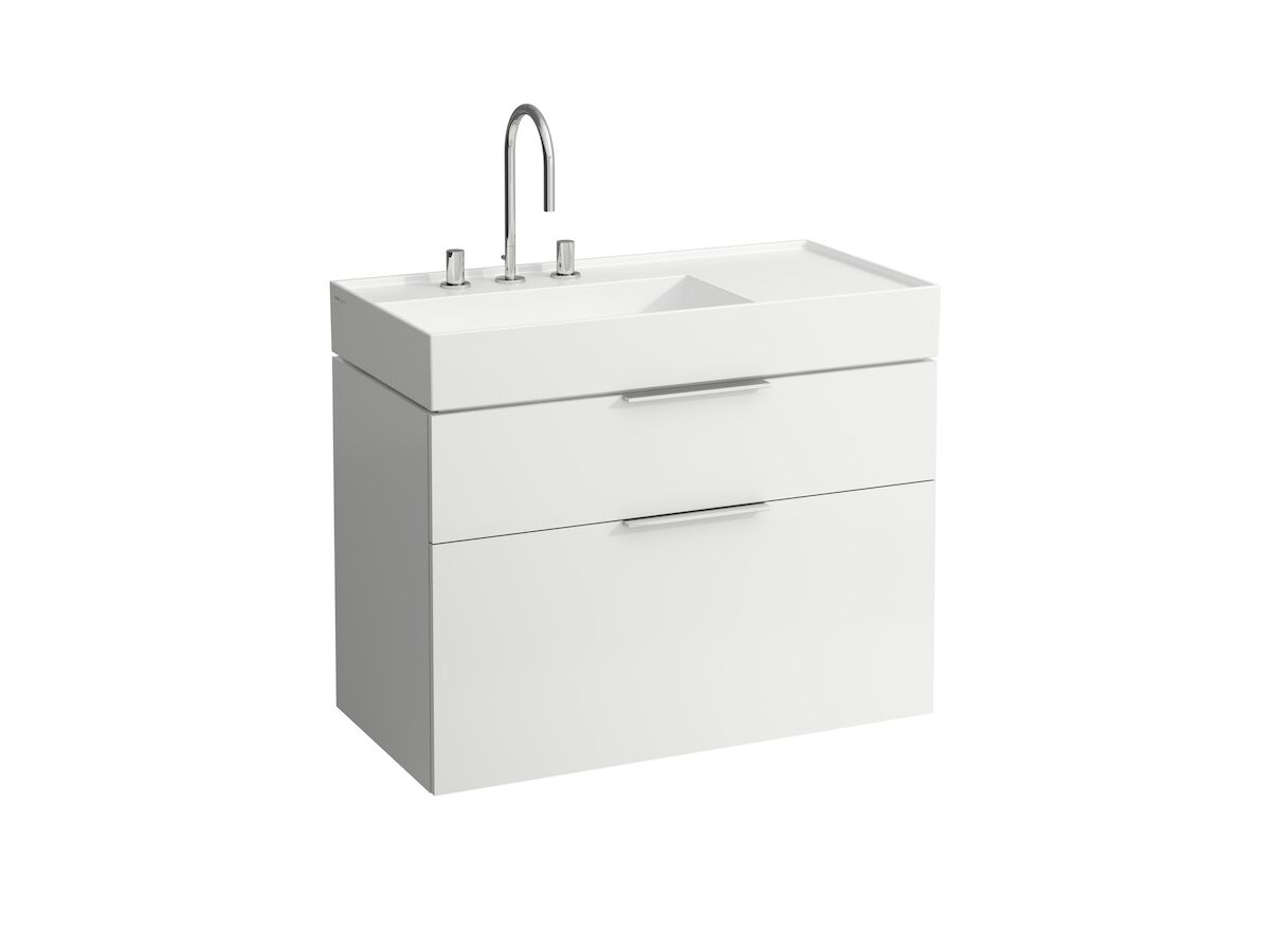 Reece LAUFEN Kartell Wall/Counter Left Hand Basin Only 1 Taphole 900x460 White