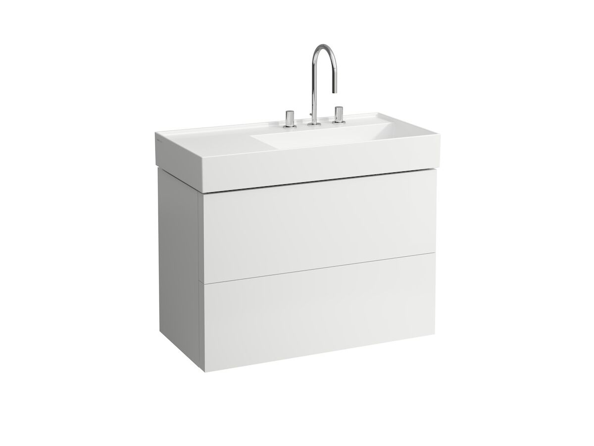 Reece LAUFEN Kartell Wall/Counter Right Hand Basin Only 1 Taphole 900x460 White