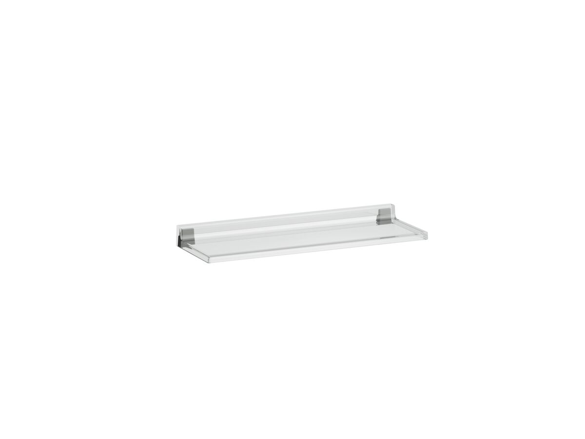 Reece LAUFEN Kartell Wall Mounted Shelf 450mm X 155mm X 40mm Transparent Crystal