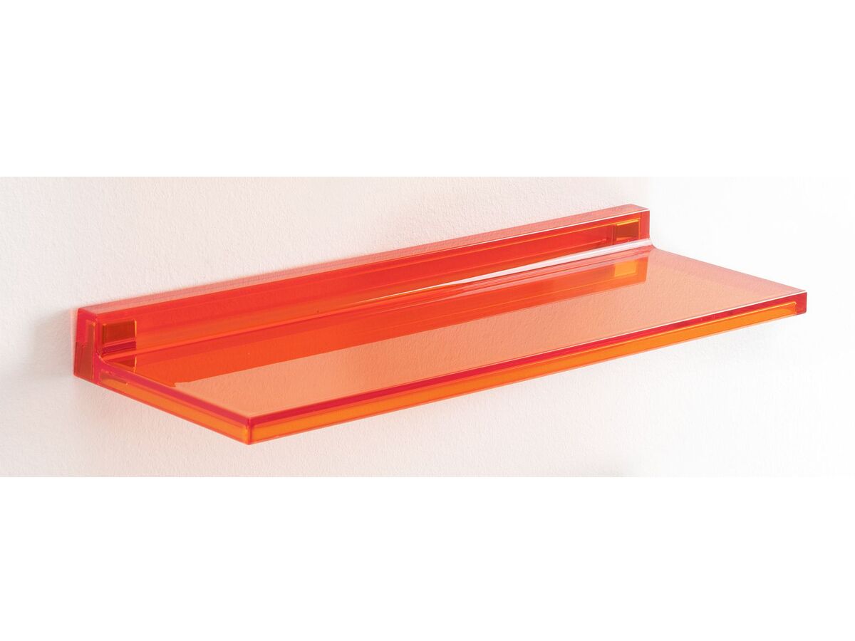 reece LAUFEN Kartell Wall Mounted Shelf 450mm x 155mm x 40mm Tangerine Orange