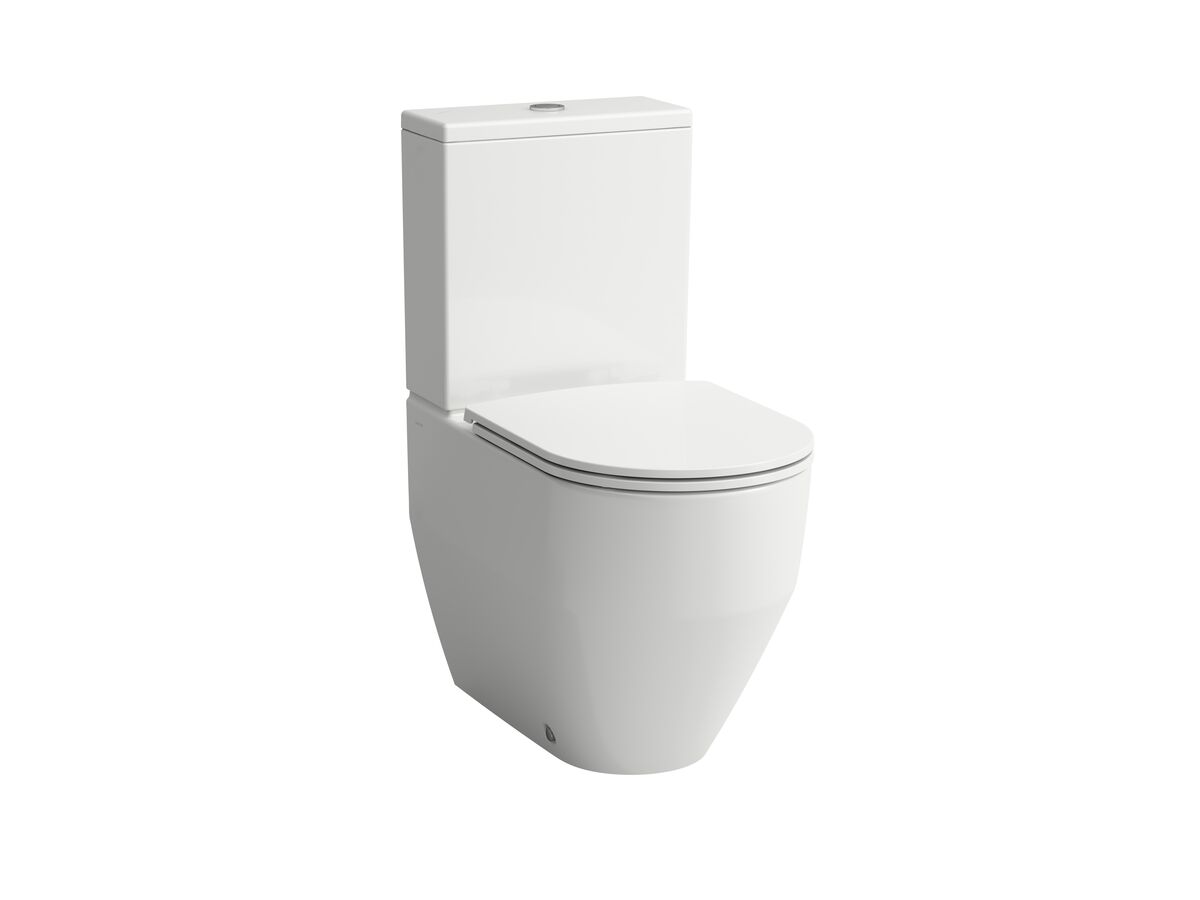 reece LAUFEN Pro A Rimless Close Coupled Back to Wall Back Inlet Toilet Suite Slim Soft Close Quick Release Seat (4 Star)
