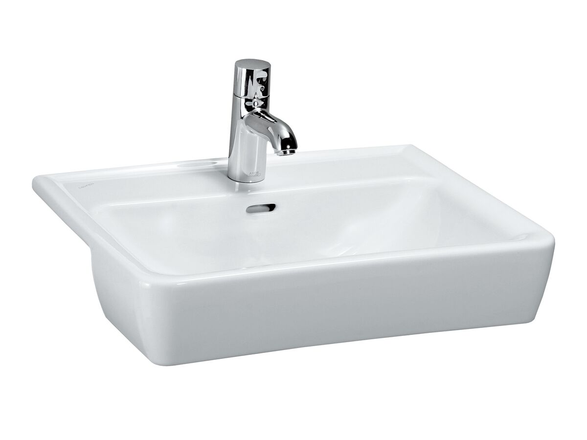 reece LAUFEN Pro A Semi Recessed Basin 560mm x 440mm with Overflow 1 Taphole White