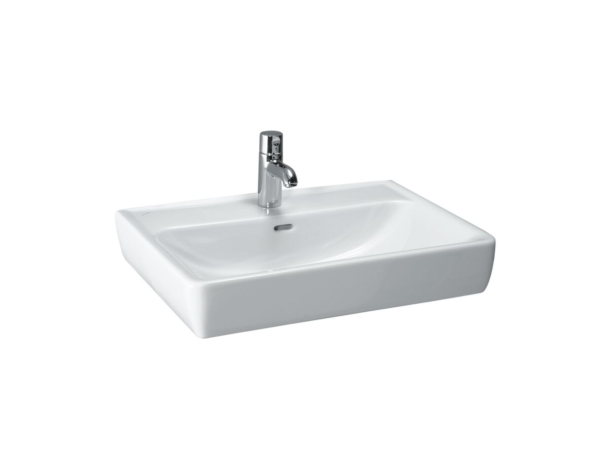 reece LAUFEN Pro A Wall/Counter Basin Only 1 Taphole with Overflow 650x480 White