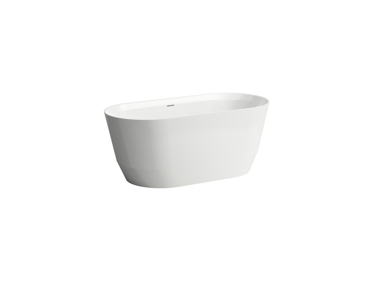 reece LAUFEN Pro Freestanding Bath with Overflow 1500x700 White