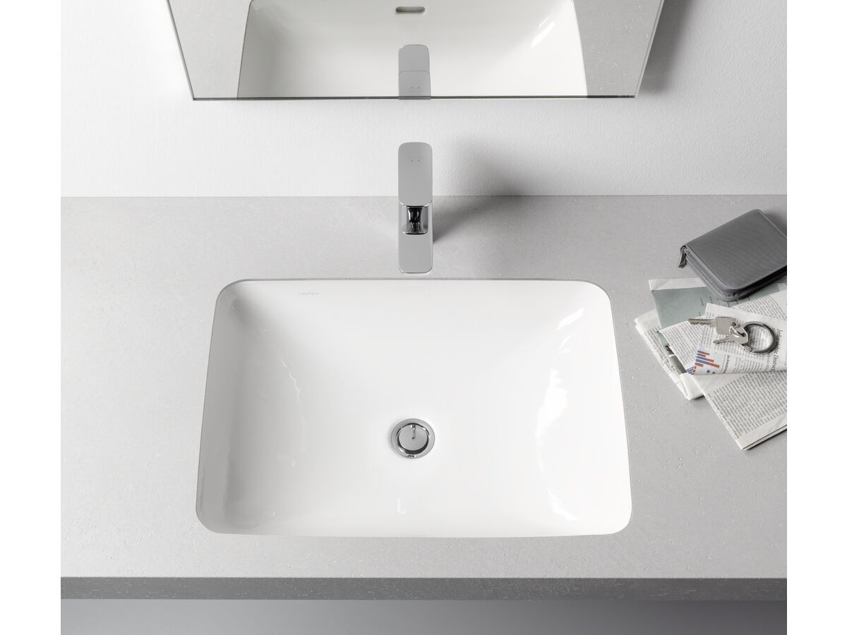 Reece LAUFEN Pro S Undercounter Basin With Overflow 595x430 White