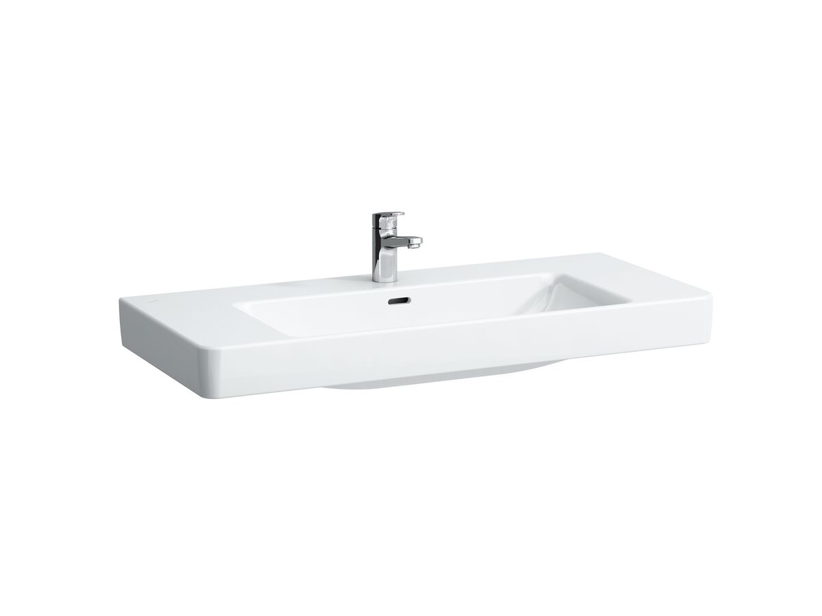 reece LAUFEN Pro S Wall Basin 1 Tap Hole with Overflow 1050x465 with Fixing Bolts White