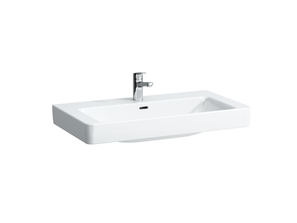 reece LAUFEN Pro S Wall Basin Only 1 Taphole with Overflow 850x465 White