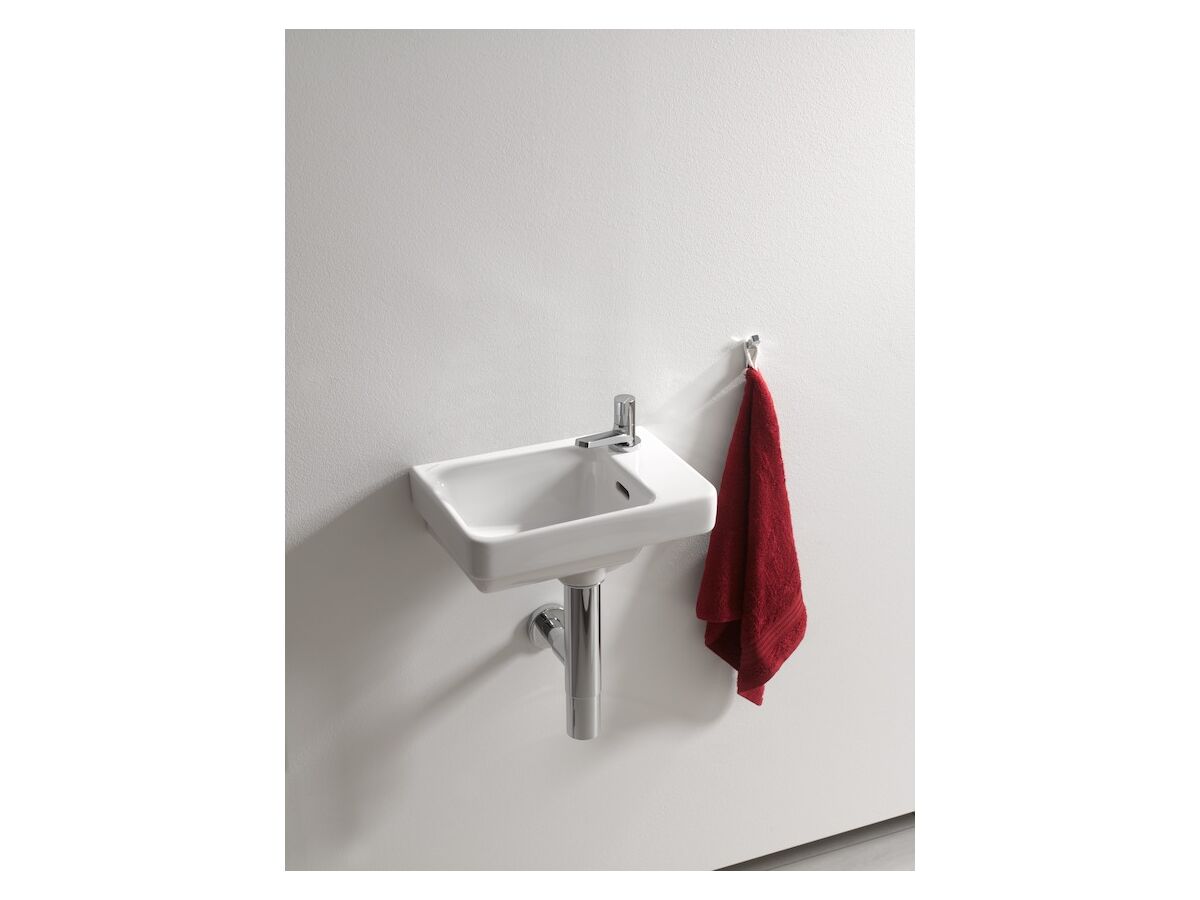 Reece LAUFEN Pro S Wall/Counter Basin Left Hand Basin 1 Taphole With Overflow 360x250 With Fixing Bolts White