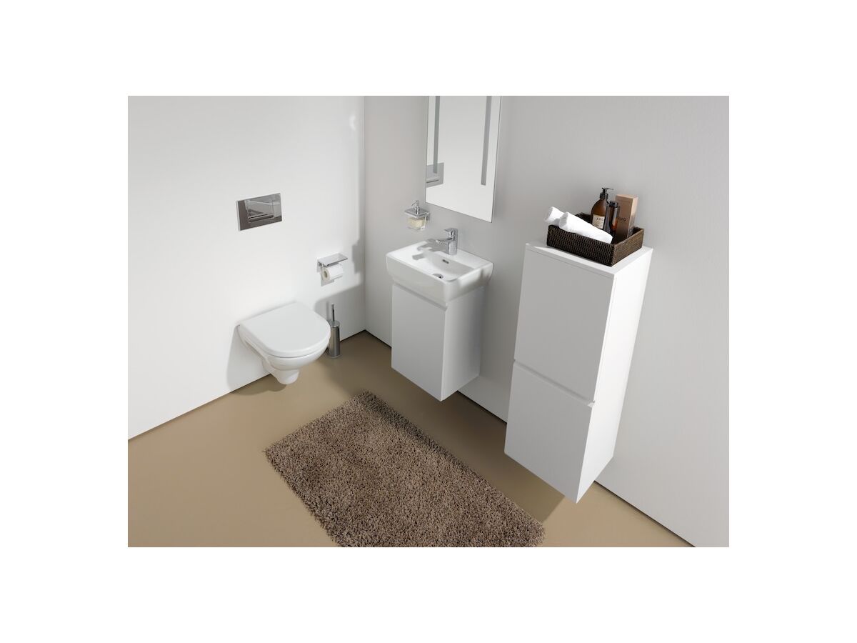 Reece LAUFEN Pro S Wall/Counter Basin Only 1 Taphole With Overflow 450x340 White