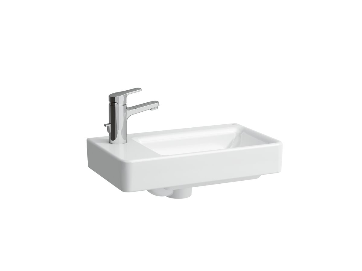 reece LAUFEN Pro S Wall/Counter Basin Only Right Hand Basin 1 Taphole with Overflow 480x280 White
