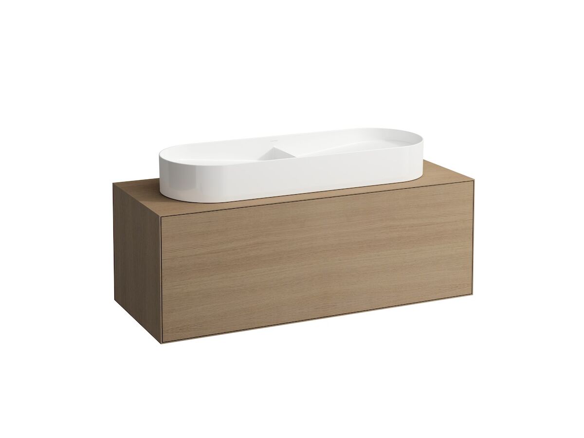 Reece LAUFEN Sonar Double Basin With Ceramic Waste Covers White