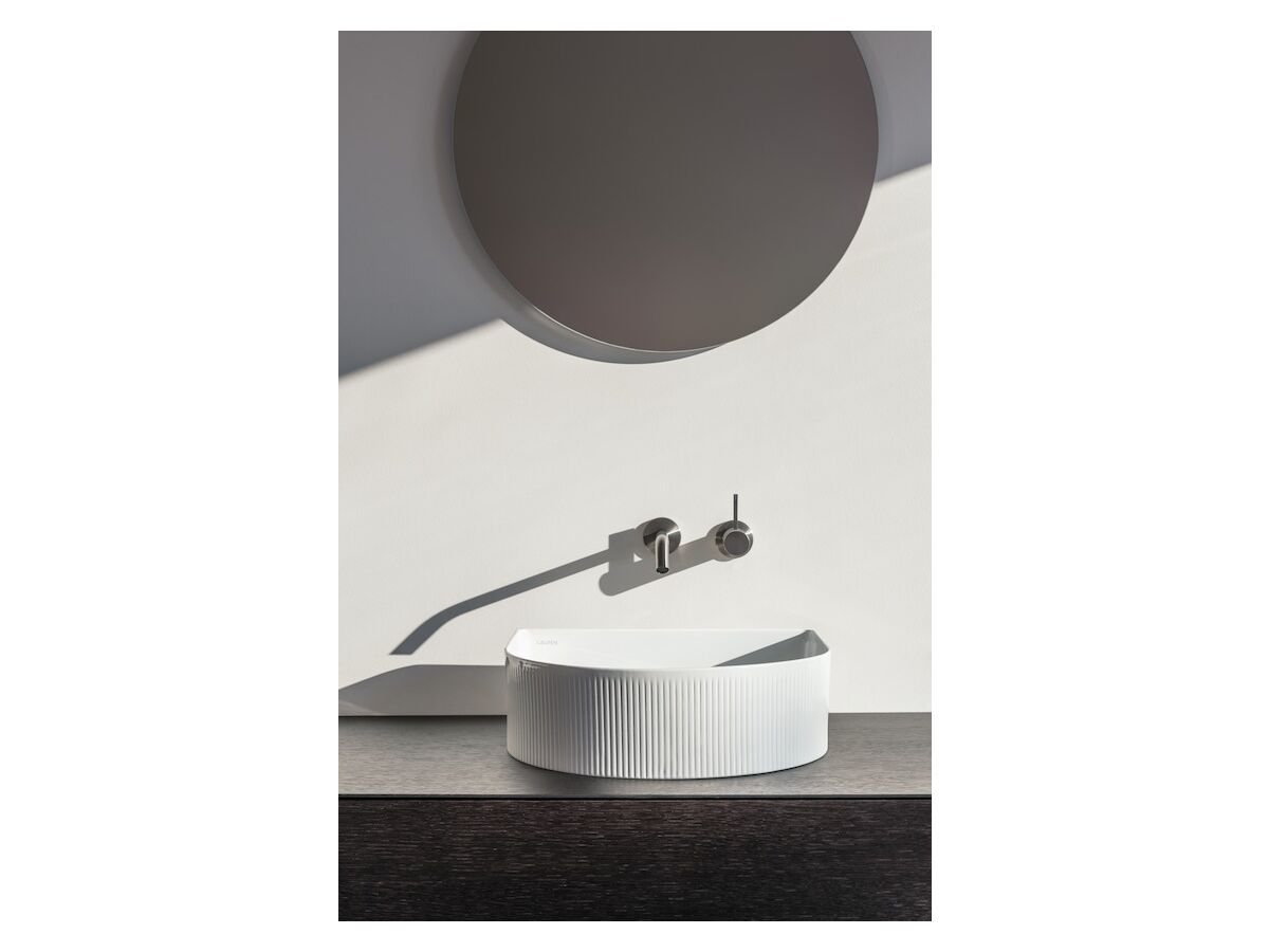 Reece LAUFEN Sonar Textured Above Counter Basin 410mm X 365mm White