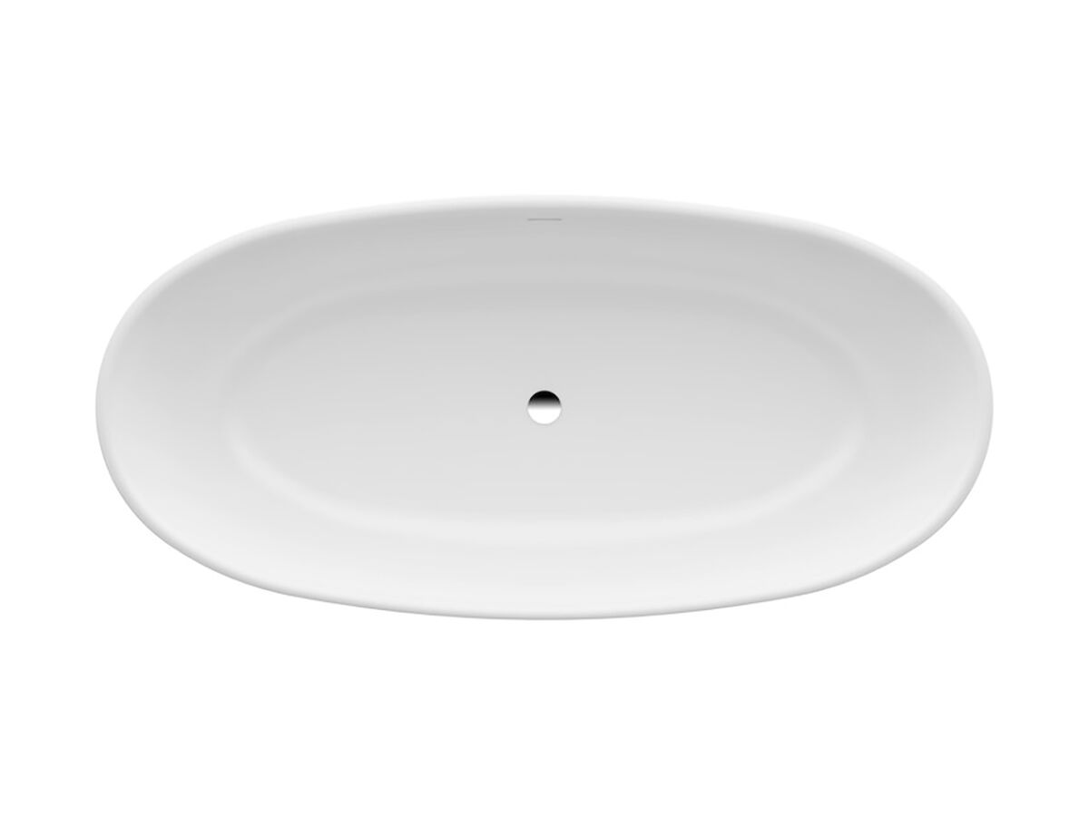 Reece LAUFEN The New Classic Freestanding Bath With Overflow 1900 X 900 Sentec White