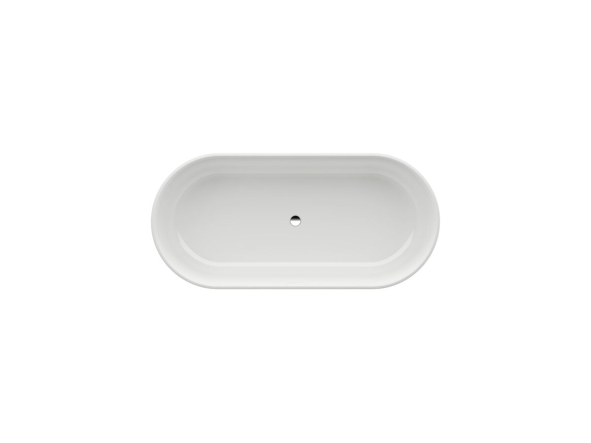 Reece LAUFEN Val Freestanding Bath With Overflow 1600 X 750 Sentec White