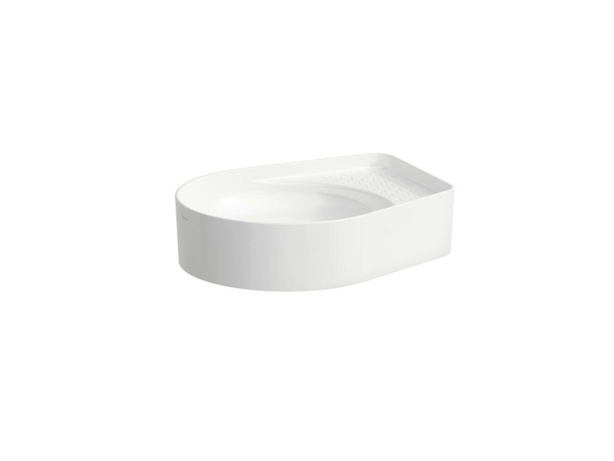 reece LAUFEN Val Round Counter Basin with Overflow No Taphole 500mm White