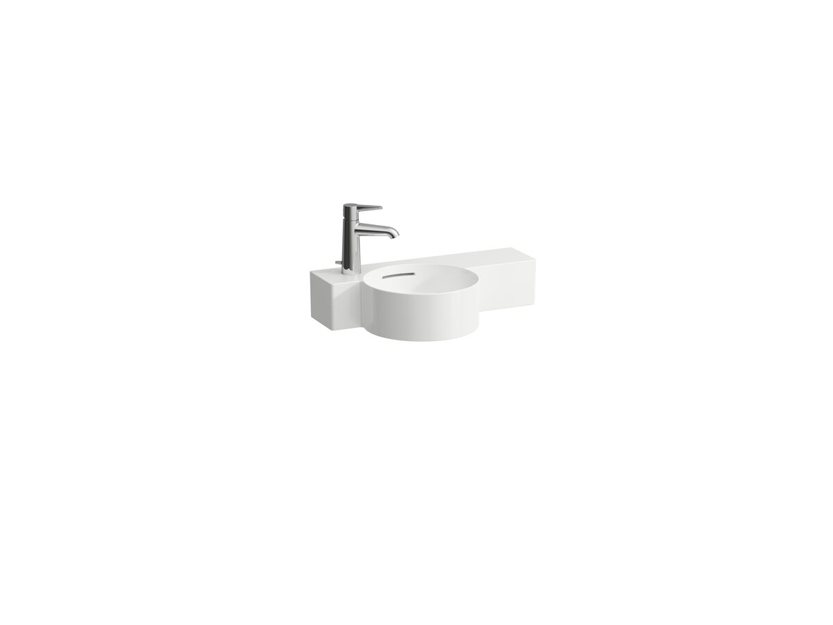 reece LAUFEN Val Wall Basin Left Hand Basin 1 Taphole with Overflow 550x315 with Fixing Bolts White