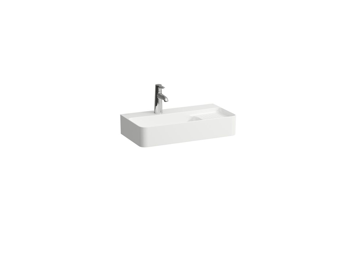reece LAUFEN Val Wall/Counter Basin 1 Taphole with Overflow 600x310 with Fixing Bolts White