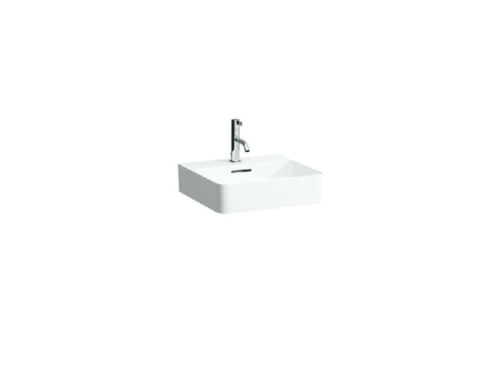 reece LAUFEN Val Wall/Counter Basin with Overflow 1 Taphole 450mm White reece LAUFEN Val Wall/Counter Basin with Overflow 1 Taphole 450mm White
