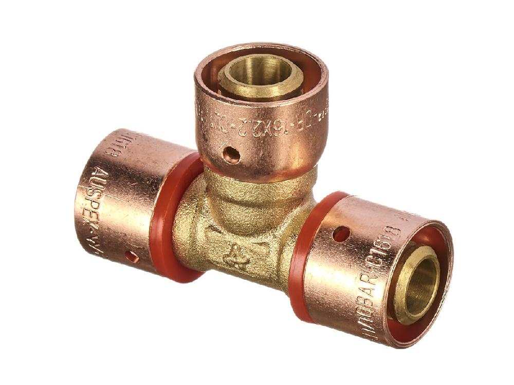 reece Lead Free Auspex Adaptor Tee to SDR 7.4 Pe-X Pipe 16mm x 16mm x 16mm