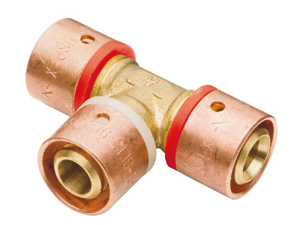 reece Lead Free Auspex Adaptor Tee to SDR 7.4 Pe-X Pipe 20mm x 20mm x 20mm