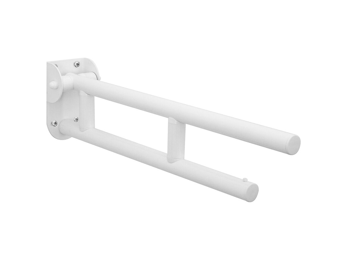 reece Leo Drop Down Grab Rail Stainless Steel 610mm White