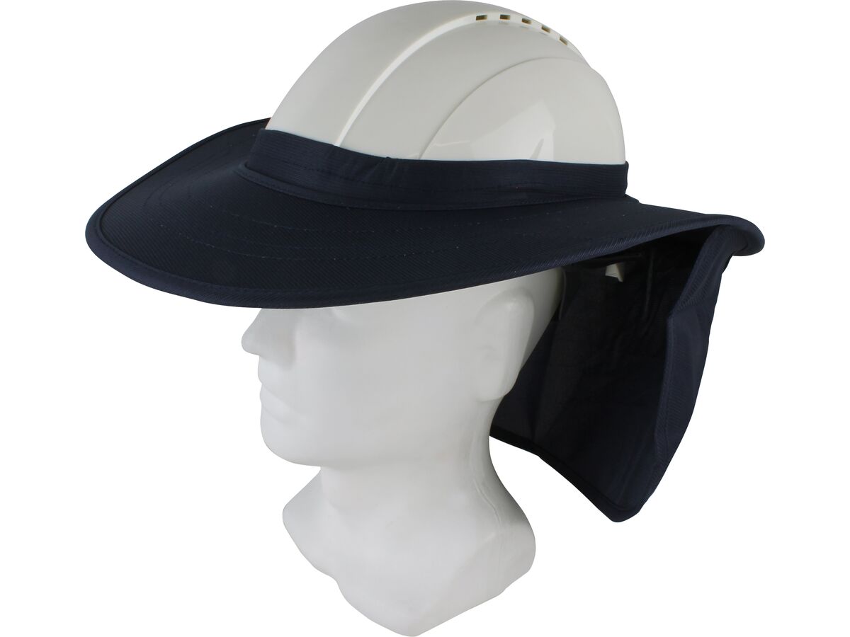 reece Maxisafe Hard Hat Brim with Neck Flap - Navy Blue