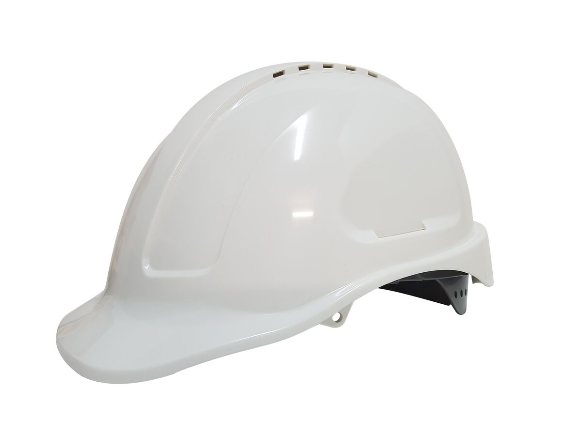 reece Maxisafe Vented Hart Hat with Sliplock Harness - White