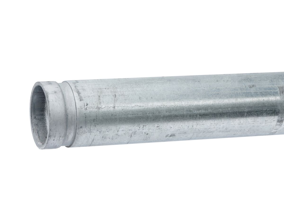 reece Medium Steel Pipe Hot Dipped Gal (Roll Grooved Both Ends) 65mm x 6.5m