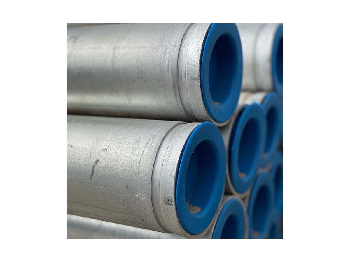 reece Medium Steel Pipe Hot Dipped Gal (Roll Grooved Both Ends) 100mm x 3.25m