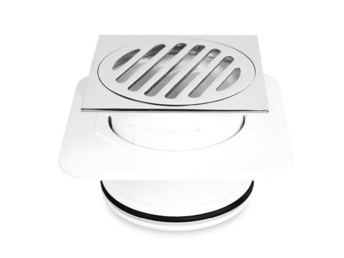 reece Mega Flex Waste with Under Cap Square Grate 100mm